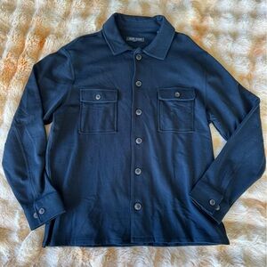NWOT - Salt & Stone Stretch Terry Overshirt - Navy Size Large